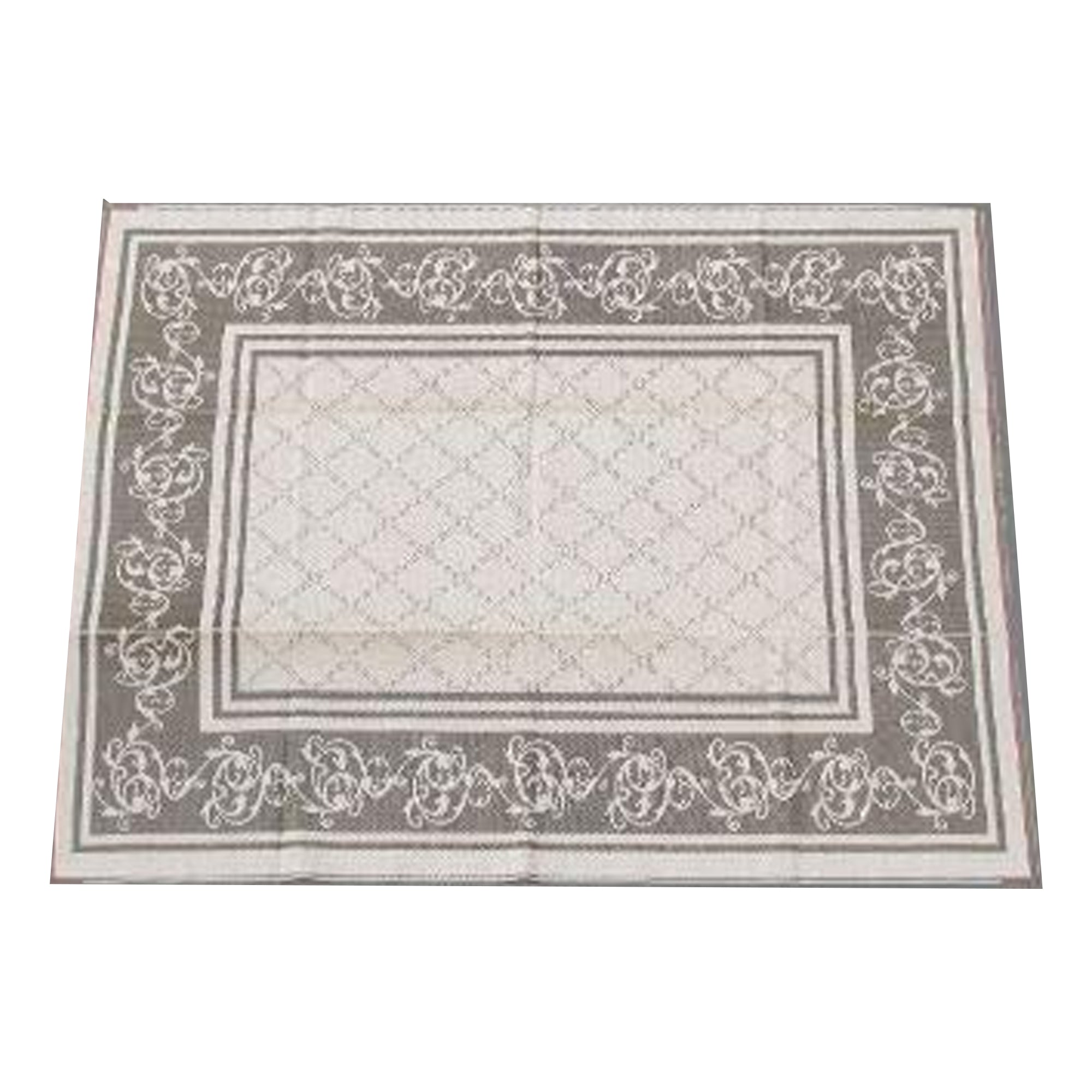 9 x 18 Ft Reversible Outdoor Mat for Patios & RVs, Brown Vine (Open Box) - VMInnovations