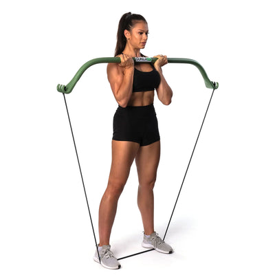 Original Home Workout Pilates Resistance Bands & Exercise Bow, Black (Used) - VMInnovations