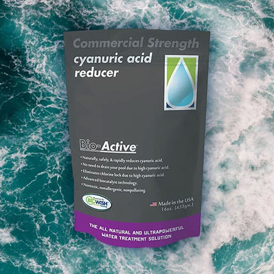 Bio-Active Non Polluting Cyanuric Acid Reducer Powder for Swimming Pools, 16 Oz
