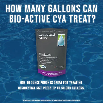 Bio-Active Non Polluting Cyanuric Acid Reducer Powder for Swimming Pools, 16 Oz - VMInnovations