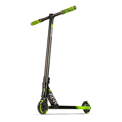 Madd Gear 4 Inch Carve Pro Style Stunt Scooter with Aluminum Deck, Green/Black