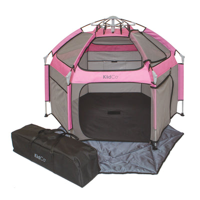 KidCo Play N GoPod Lightweight Kids Travel Camp Tent Playard, Pink (Open Box) - VMInnovations