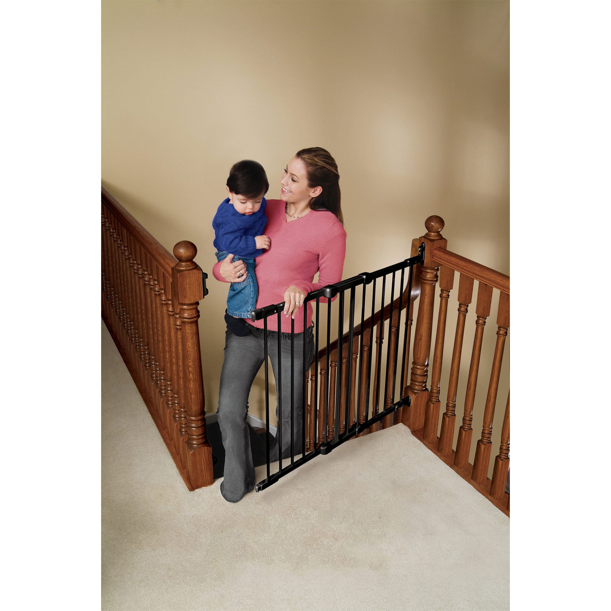 KidCo Angle Mount Metal Safeway Quick Release Gate, Black (Open Box) - VMInnovations