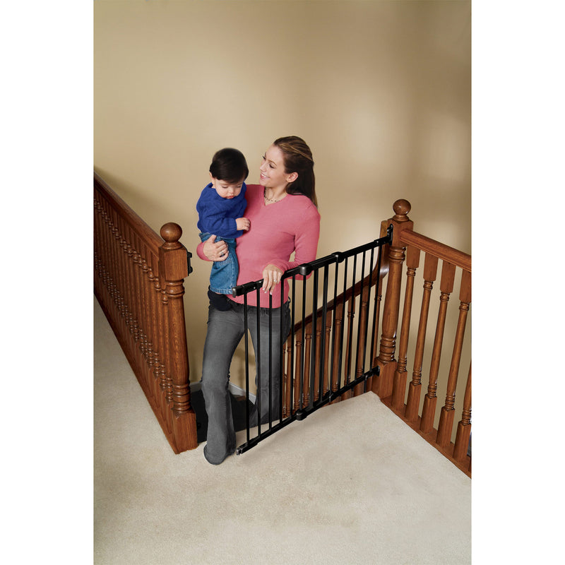 KidCo Angle Mount Metal Safeway Quick Release Gate, Black (Open Box)