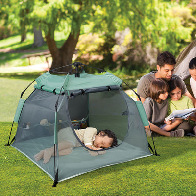 PeaPod Camp Lightweight Child Portable Bed Tent Extension, Seafoam (Open Box) - VMInnovations