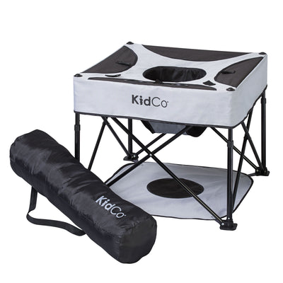 KidCo GoPod Adjustable Height Travel Activity Seat with Floor Mat, Midnight - VMInnovations