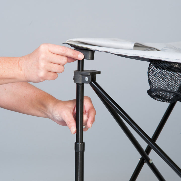 KidCo GoPod Adjustable Height Travel Activity Seat with Floor Mat, Midnight - VMInnovations