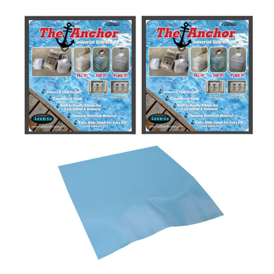 Main Access Universal Pool Ladder Anchor (2 Pack) and Pool Ladder Liner - VMInnovations