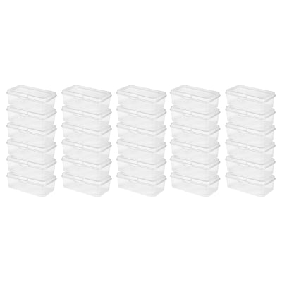Sterilite Plastic Stacking FlipTop Latching Storage Box Container, Clear 30 Pack - VMInnovations