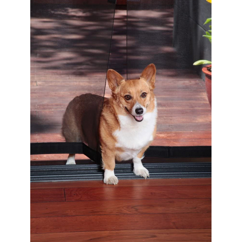Bug Off Sealing Magnetic Screen Door with Mesh Curtain, 30 x 80 Inch Door (Used)