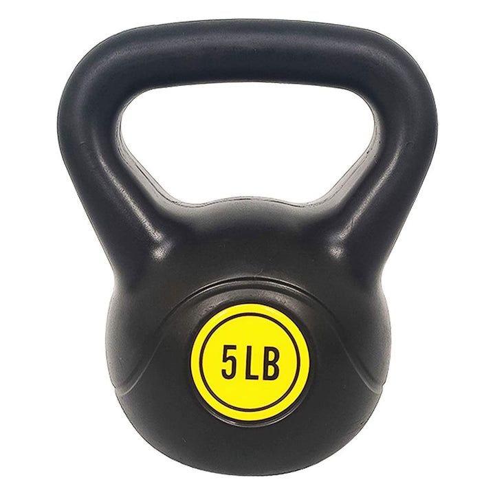 BalanceFrom Home Gym Vinyl Coated Solid Cast Iron Kettlebell Set (Open Box)