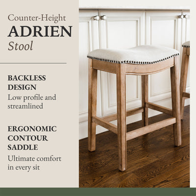 Maven Lane Counter Stool in Weathered Oak Finish  (For Parts) - VMInnovations