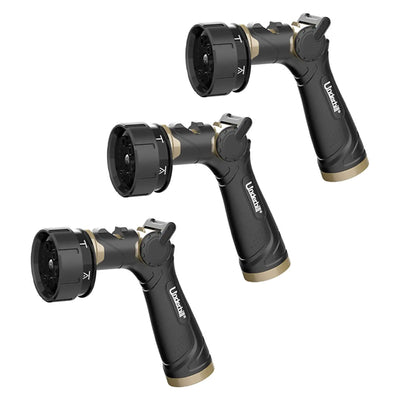 Underhill Proline Master Gold 7 Spray Pattern Hose Nozzle w/ 3/4" Inlet (3 Pack)