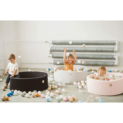 Round 35" x 11.5" Baby Foam Ball Pit w/ 200 Balls, Light Pink/Pearl (Open Box)