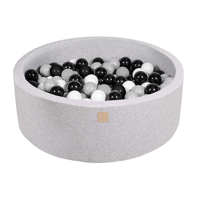 Large Round 35 x 11.5 Inch Baby Foam Ball Pit with 200 2.75 Inch Balls(Open Box) - VMInnovations