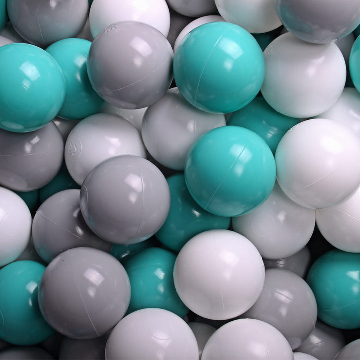MeowBaby Round 35x11.5In Baby Foam Ball Pit with 200 2.75 Inch Balls (Open Box)