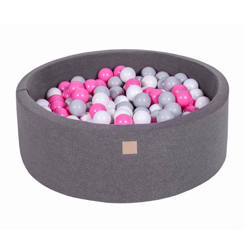 MeowBaby Large Round 35 x 11.5 Inch Foam Ball Pit w/ 200 Balls (Open Box)