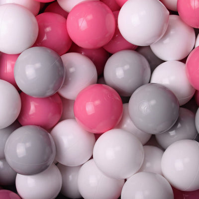 MeowBaby Large Round 35 x 11.5 Inch Foam Ball Pit w/ 200 Balls (Open Box) - VMInnovations