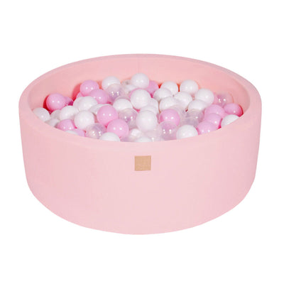 MeowBaby Large Round 35 x 11.5 Inch Baby Foam Ball Pit with 200 2.75 Inch Balls