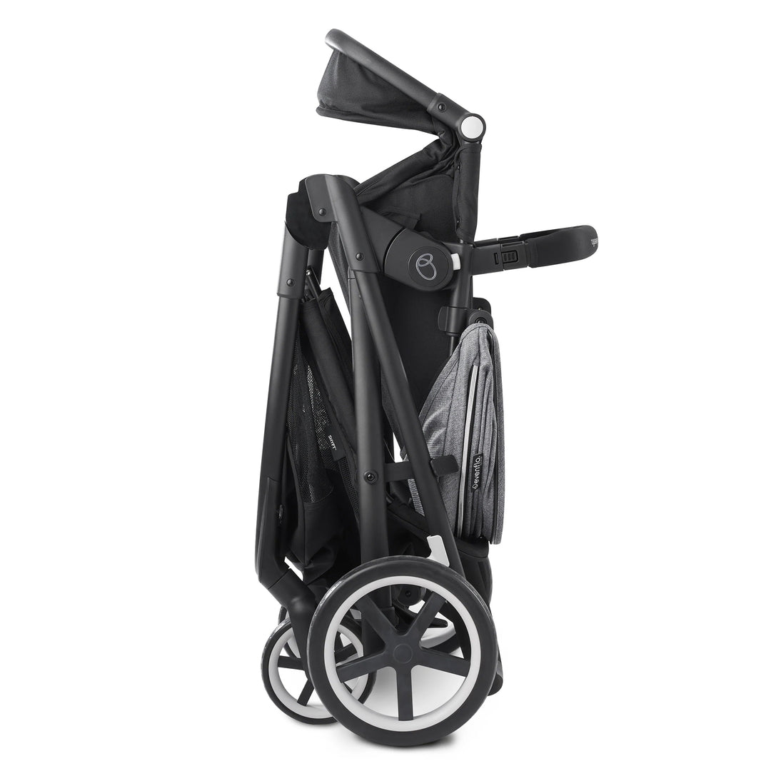 Evenflo Gold Shyft Travel System Stroller w/ SecureMax Car Seat, Moonstone Grey - VMInnovations