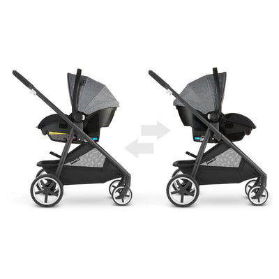 Evenflo Gold Shyft Travel System Stroller with SecureMax Car Seat, Onyx Black - VMInnovations