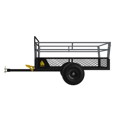 Gorilla 1400 lb Steel ATV Trailer w/ Removable Sides, Black (Used) - VMInnovations