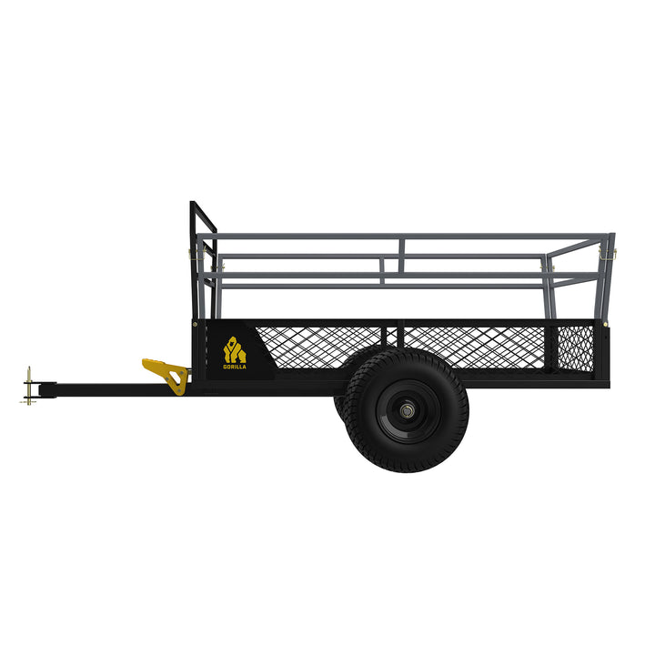 Gorilla 1400lb Steel ATV Trailer w/Removable Sides & 3-in-1 Tailgate (Open Box) - VMInnovations