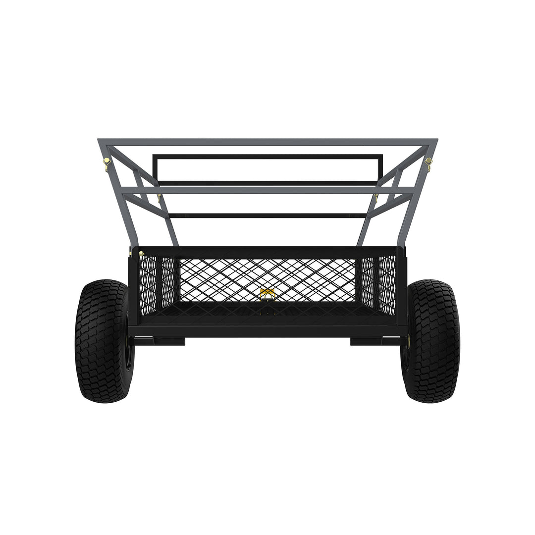 Gorilla 1400 lb Steel ATV Trailer w/ Removable Sides, Black (Used) - VMInnovations