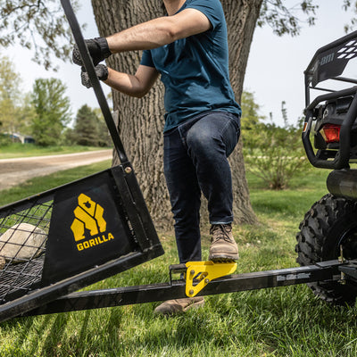 Gorilla 1400lb Steel ATV Trailer w/Removable Sides & 3-in-1 Tailgate (Open Box)
