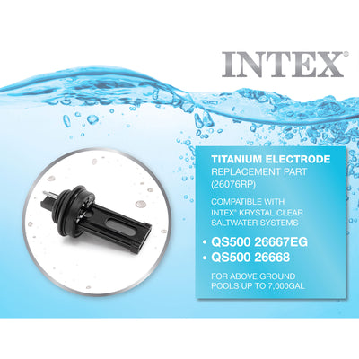 Intex Replacement Part Titanium Electrode for ECO5110 Saltwater Chlorine System