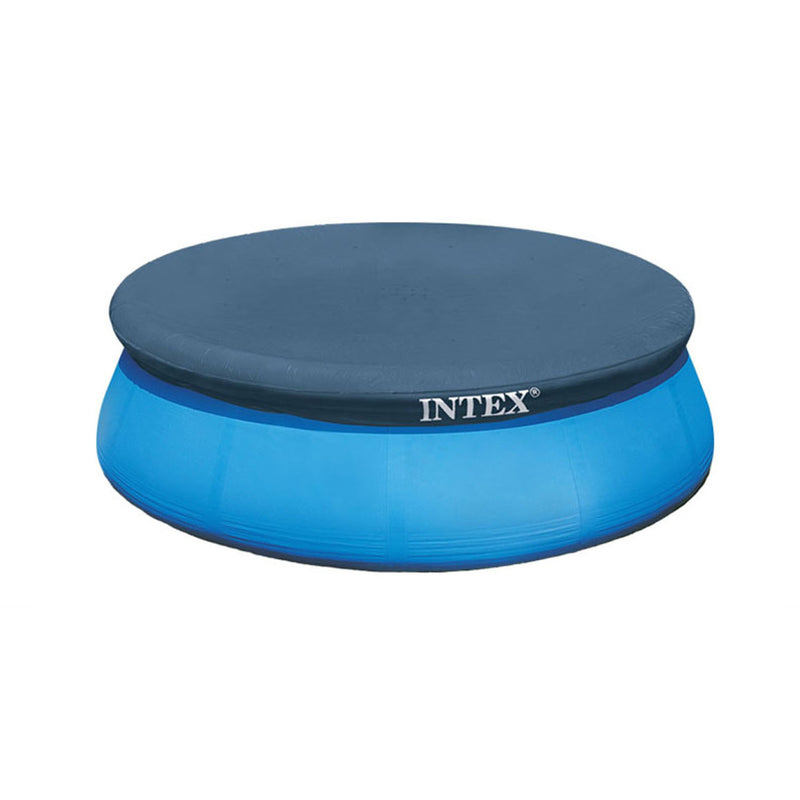 Intex 8ft Above Ground Swimming Pool Cover(2) & 8ft Inflatable Top Round Pool