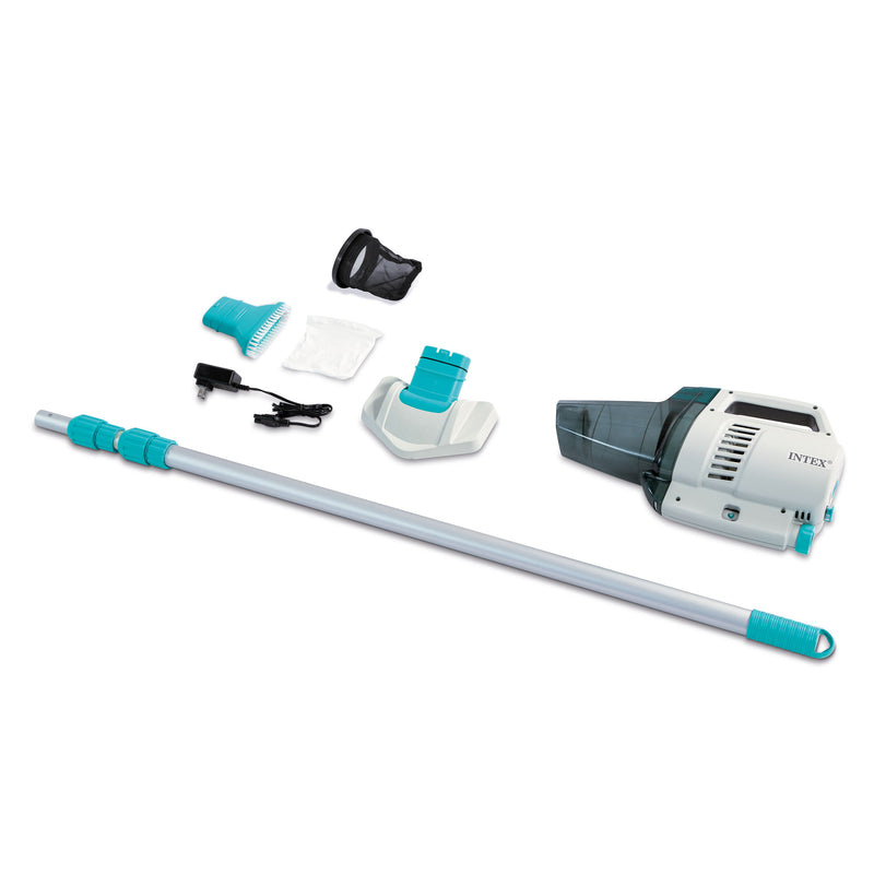 ZR200 Rechargeable Cordless Telescoping Pool Vacuum w/ 2 Brush Heads (Open Box)