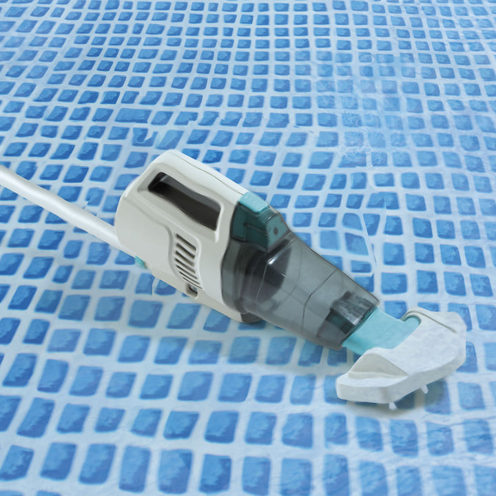 Intex ZR200 Rechargeable Cordless Telescoping Pool Vacuum w 2 Brush Heads (Used) - VMInnovations