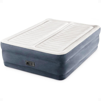 Intex Deluxe Dual Zone 22" King Sized Air Bed with Built In Air Pump (Open Box)