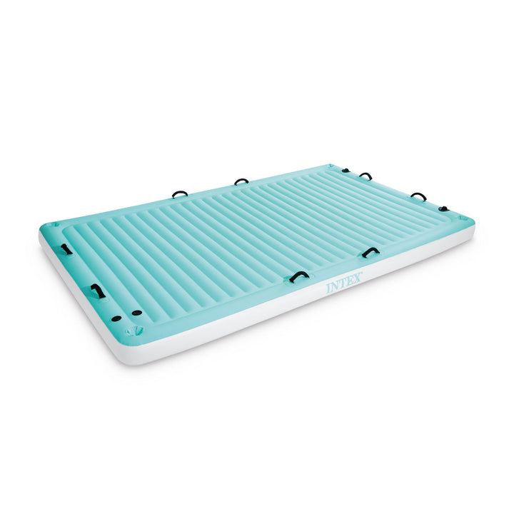 Intex Water Lounge 10x6 Foot Oversized Lake/Beach Float Platform Pad (Open Box) - VMInnovations