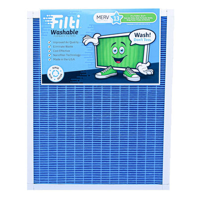Filtri Washable Home HVAC 20 x 25 x 1 MERV 13 Replacement Furnace Air Filter