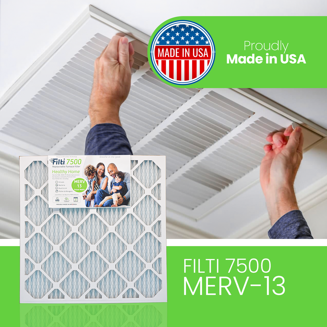 Filti 7500 Pleated Home HVAC Furnace 20 x 20 x 1 MERV 13 Air Filter (4 Pack)