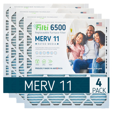 Filti 6500 Pleated Home HVAC Furnace 24 x 24 x 1 MERV 11 Air Filter (24 Pack)