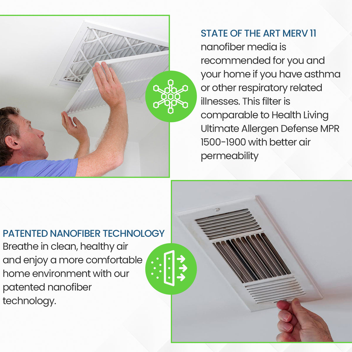 Filti 6500 Pleated Home HVAC Furnace 24 x 24 x 1 MERV 11 Air Filter (24 Pack)