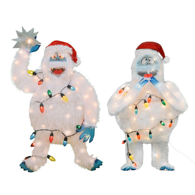 ProductWorks 32 In Bumble with Tree Star and Bumble with Santa Hat Yard Displays - VMInnovations