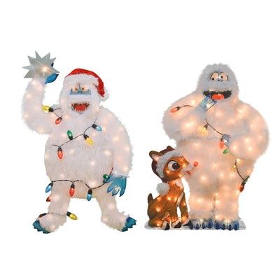 ProductWorks 32 In Bumble w/ Tree Star Display + 32 In Rudolph & Bumble Display - VMInnovations