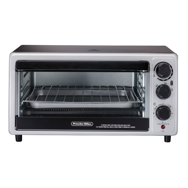 Hamilton Beach Proctor Silex 6 Slice Capacity Toaster Oven, Silver (Open Box)