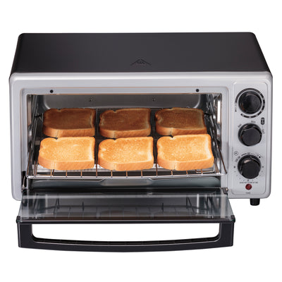 Hamilton Beach Proctor Silex 6 Slice Capacity Countertop Toaster Oven, Silver - VMInnovations