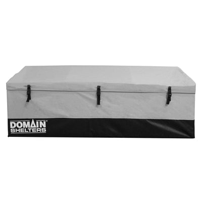 Domain Shelters 176 Gal 6'x2'ft Patio Storage Deck Box, Gray/Black (Open Box)