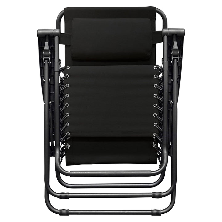 Caravan Sports Zero Gravity Outdoor Folding Patio Lounge Chair, Pair (Open Box)