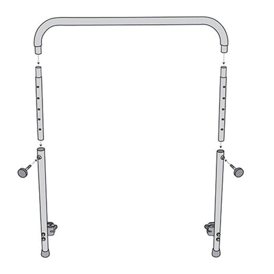 JumpSport Handle Bar for 39" Straight/Arched Leg Fitness Trampolines (Open Box) - VMInnovations