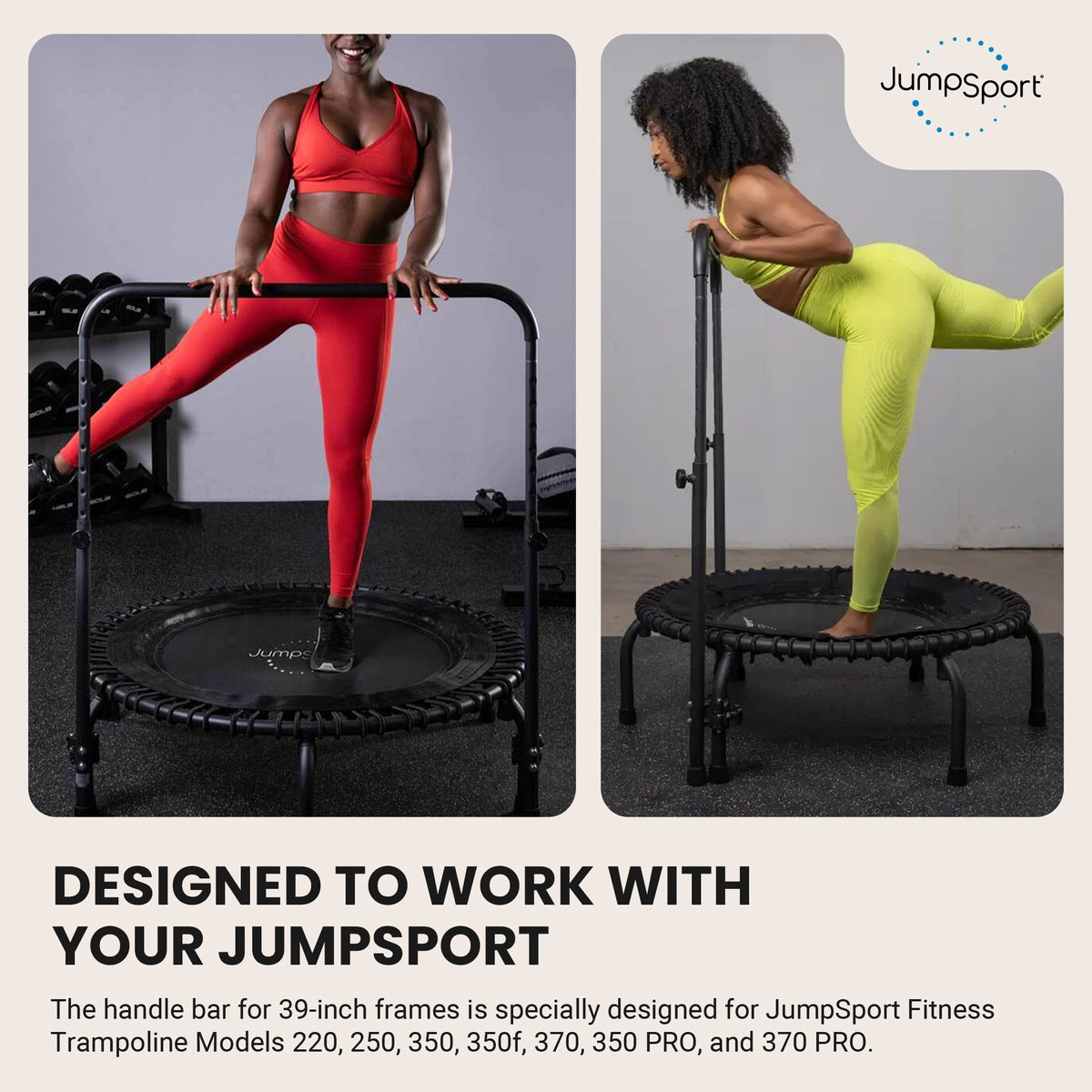 JumpSport Handle Bar for 39" Straight/Arched Leg Fitness Trampolines (Open Box)