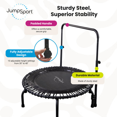 JumpSport Handle Bar for 39" Straight/Arched Leg Fitness Trampolines (Open Box) - VMInnovations