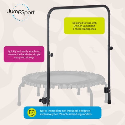 JumpSport Handle Bar for 39" Straight/Arched Leg Fitness Trampolines (Open Box) - VMInnovations