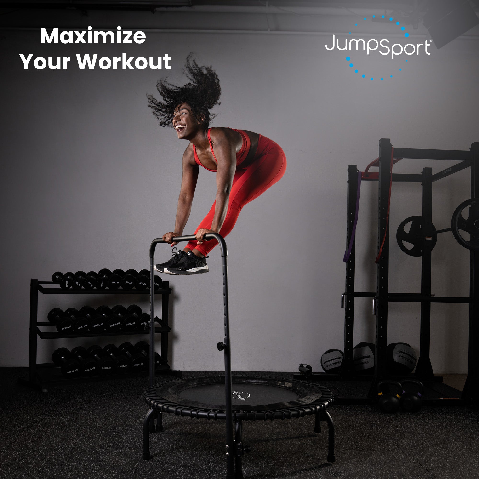 JumpSport Handle Bar for 39" Straight/Arched Leg Fitness Trampolines (Open Box) - VMInnovations